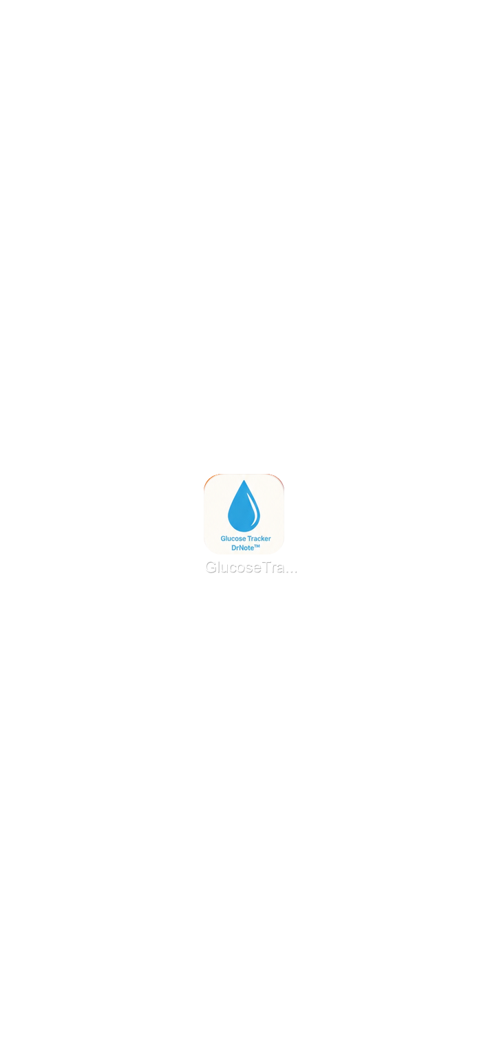 Interface mobile Glucose Tracker